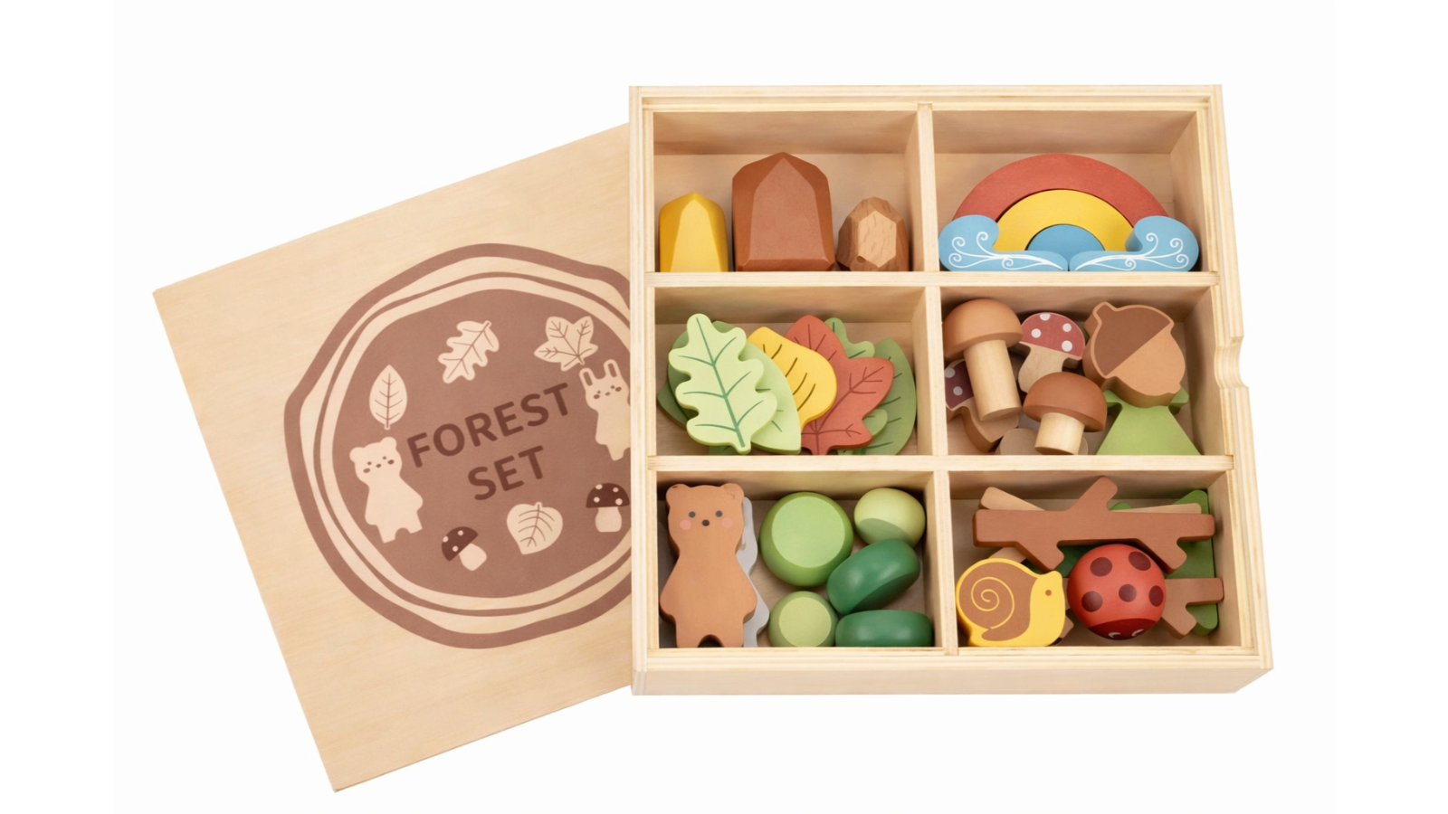 Tooky Toy Wooden Forest Set
