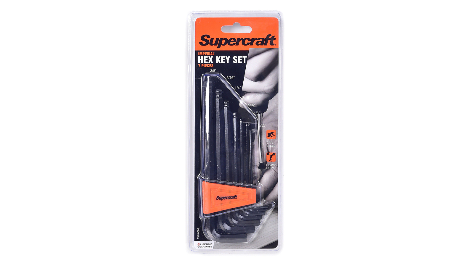 Supercraft 7 Piece Allen/Hex Key Ball - Orange