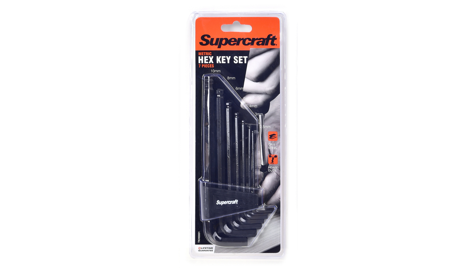 Supercraft 7 Piece Allen/Hex Key Ball - Black