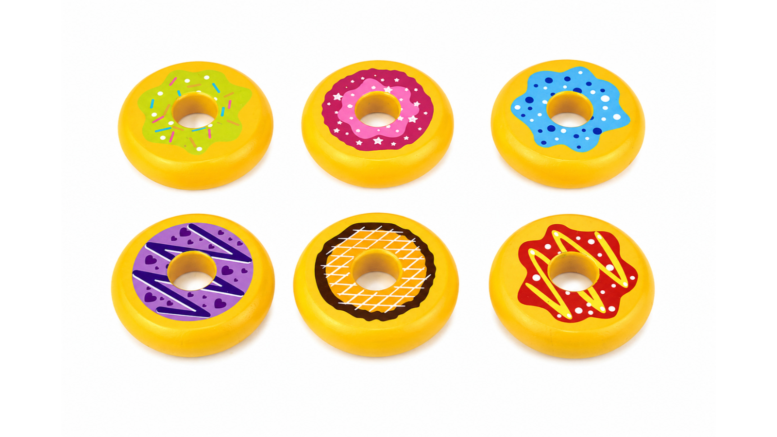 Tooky Toy TKI011 Wooden Doughnut Set