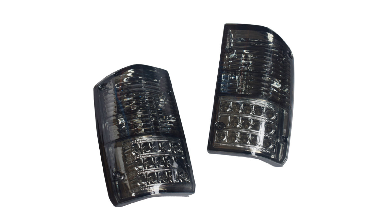 Machter Autoparts Pair Smoked LED Tail Light - Fits Nissan Patrol GQ 1, 2 Series 1988-1997