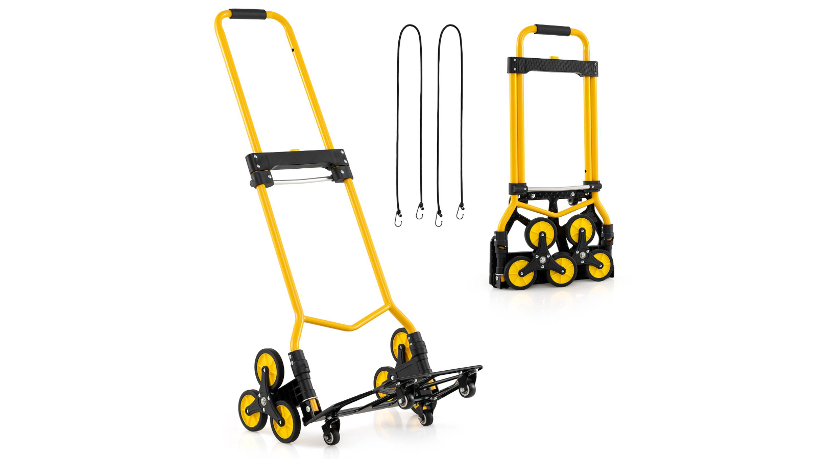 Costway Folding Stair Climbing Hand Truck with 10 Wheel