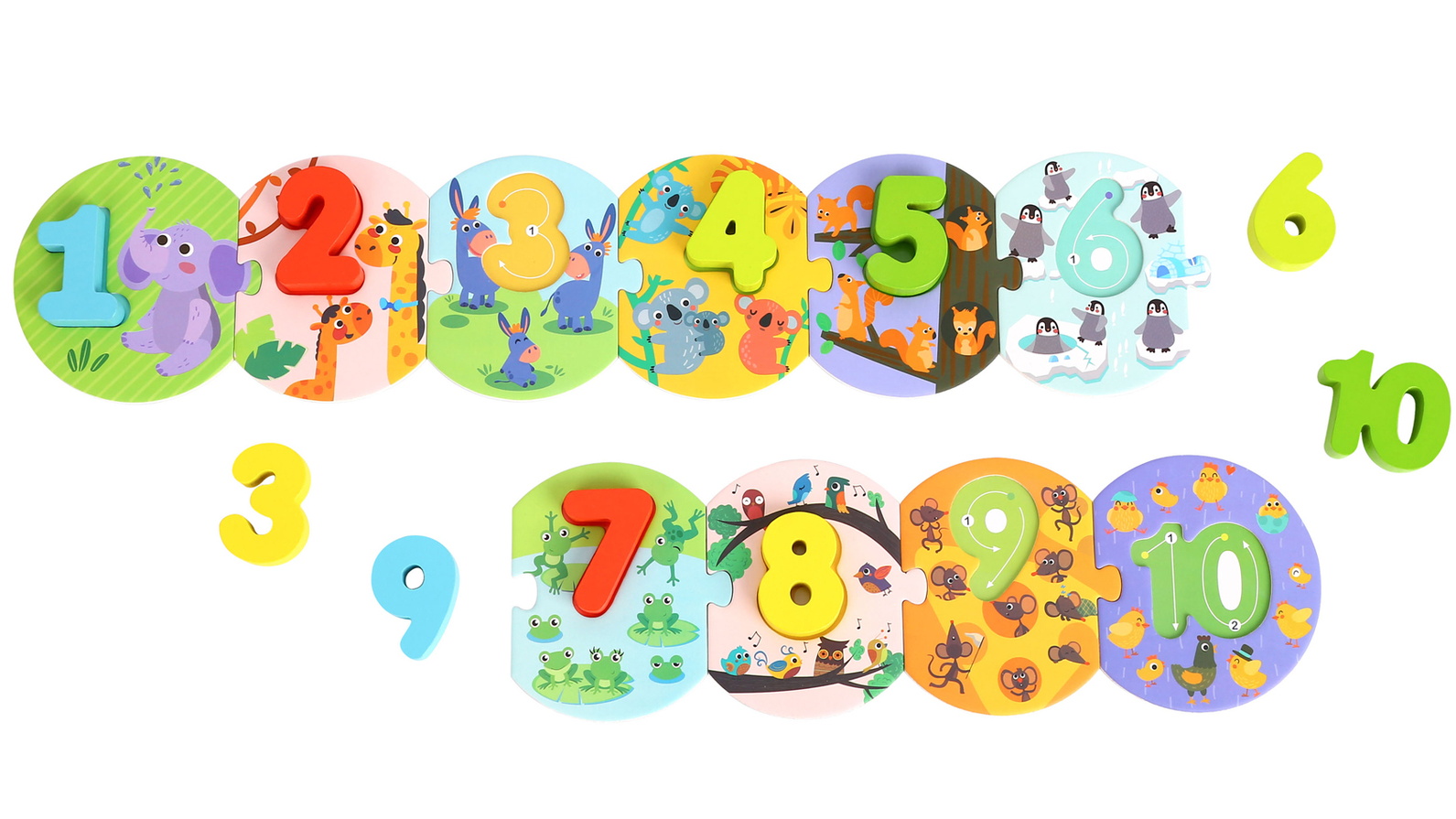 Tooky Toy Number Puzzle in Carry Box