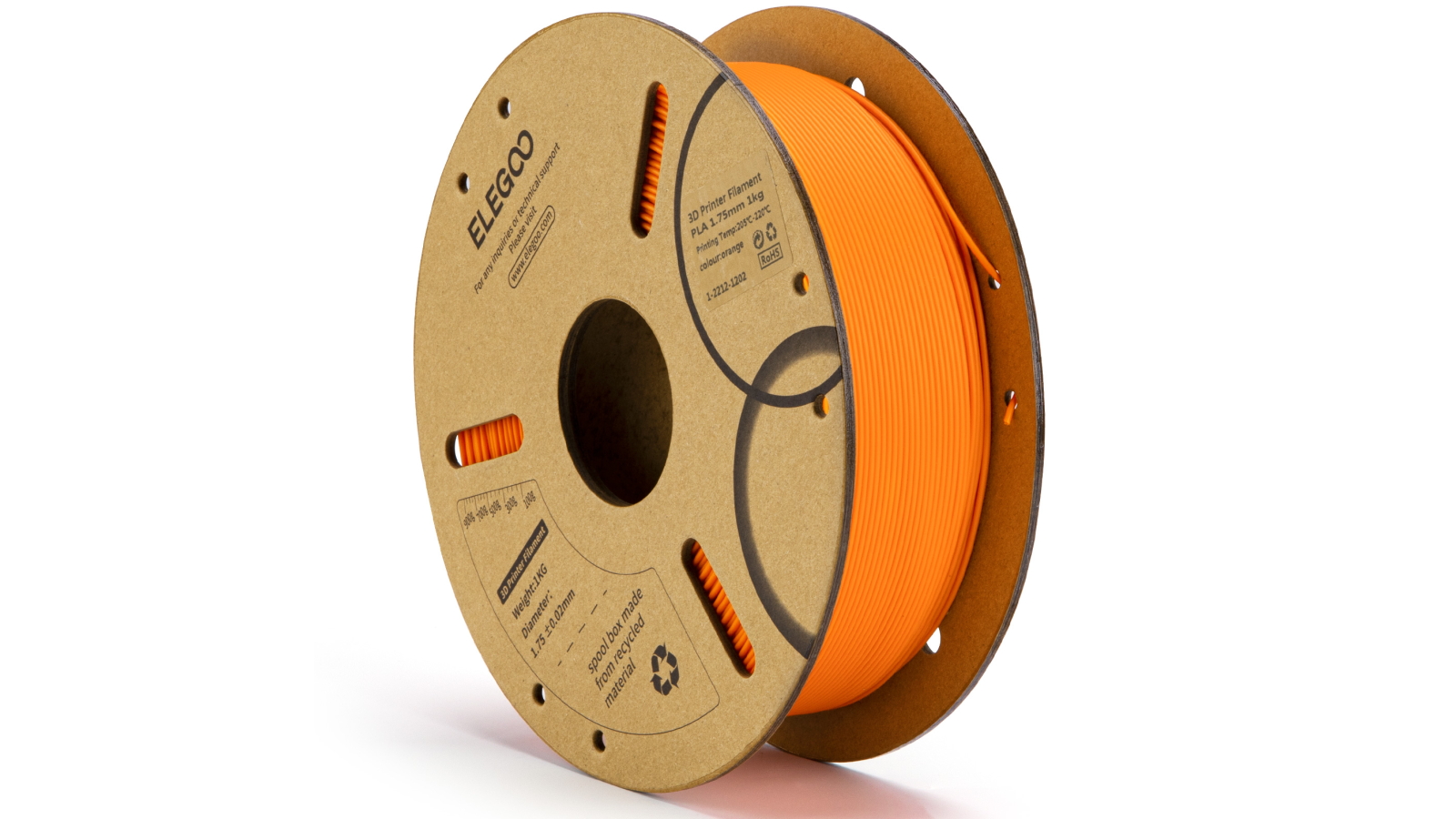 Elegoo PLA Orange 1.75mm 1kg 3D Printer Filament