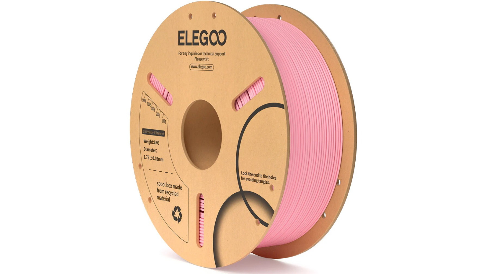 Elegoo PLA Pink 1.75mm 1kg 3D Printer Filament