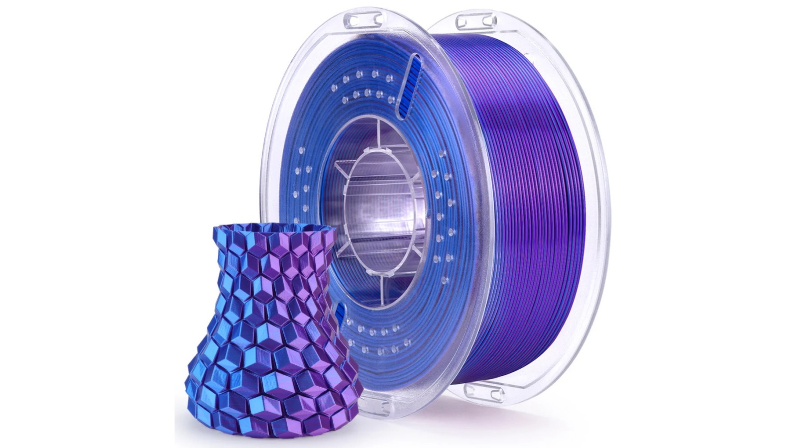 Elegoo PLA Silk Blue/Purple 1.75mm 1kg 3D Printer Filament