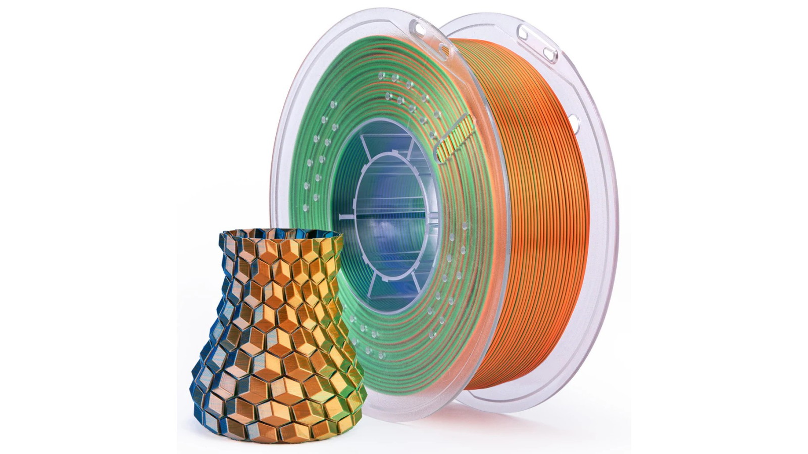 Elegoo PLA Silk Blue/Green/Orange 1.75mm 1kg 3D Printer Filament