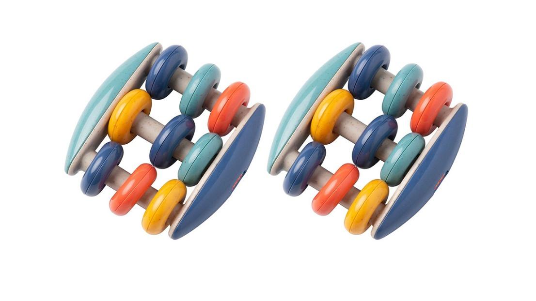Tolo Toys Pack of 2 9.5cm Bio Plastic Abacus Rattle Toy - 6 month+