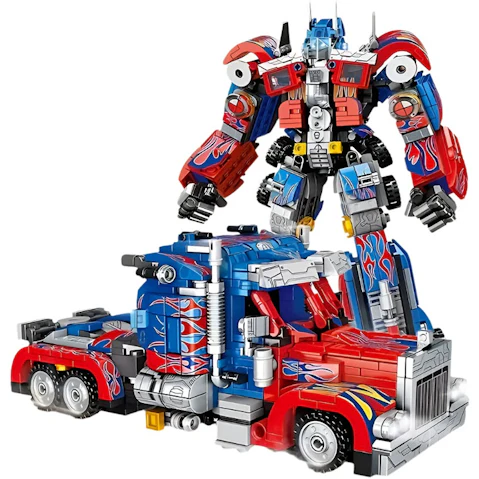 NNETM 2-in-1 Transforming Car Building Toys for Teens