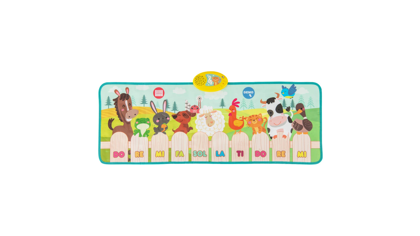 Costway Piano Dance Mat Music Keyboard with 10 Animal Sounds Educational Toy