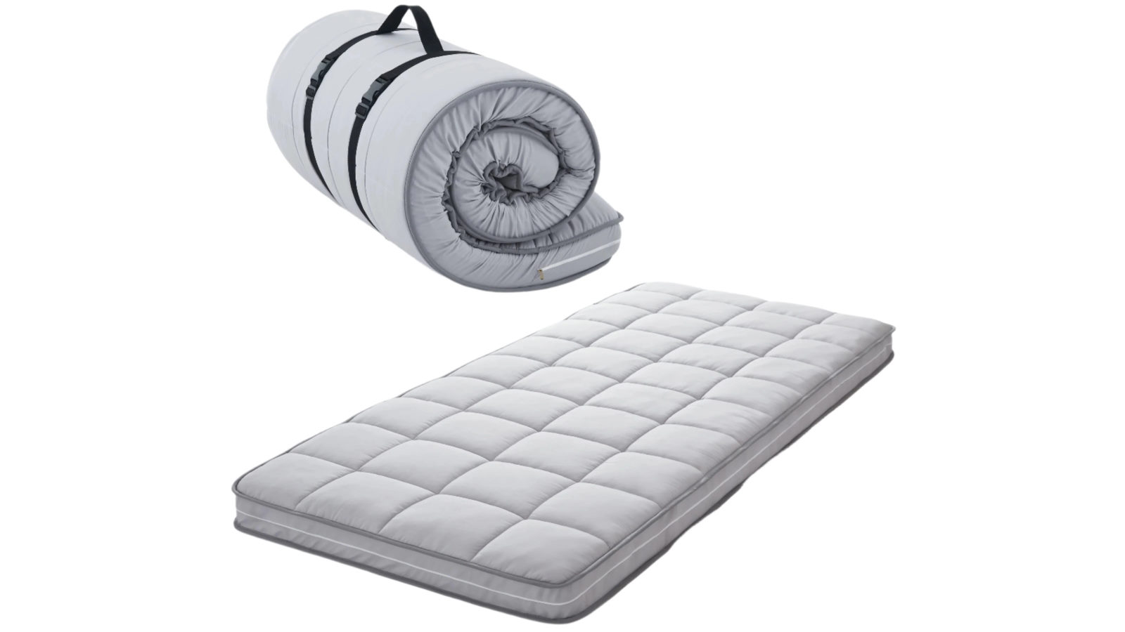 NNETM Solo Traveler Gel Memory Foam Mattress Topper Cot