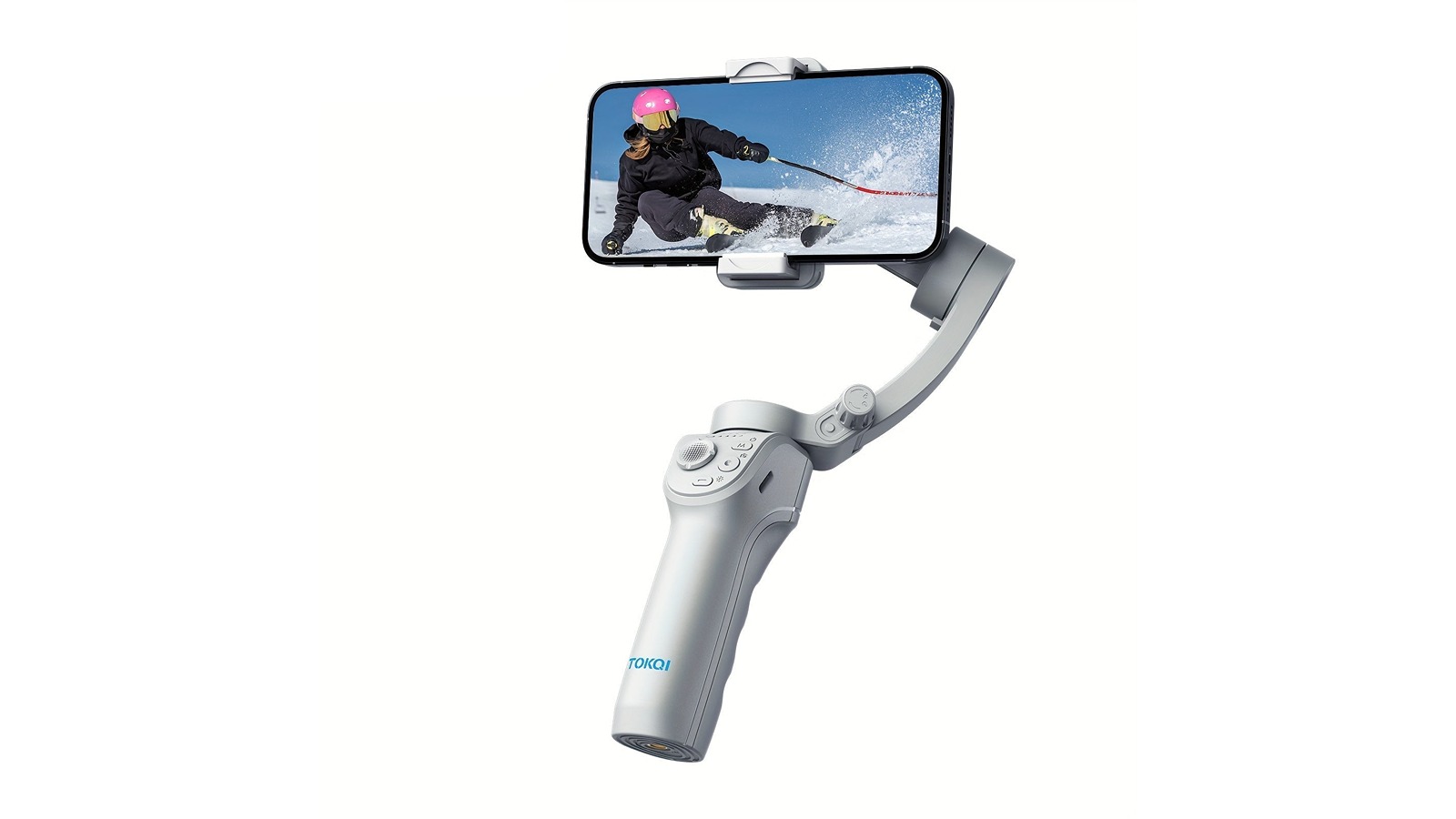 NNETM 3-Axis Selfie Stick Stabilizer with LED and Face Tracking