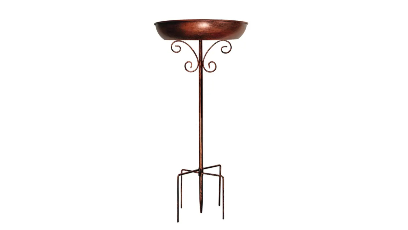 NNETM Vintage Metal Bird Bath with Pedestal Stand