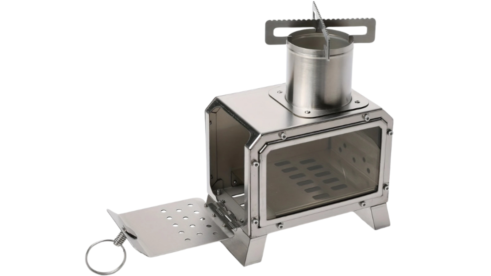 NNETM Camping Stainless Steel Wood Stove