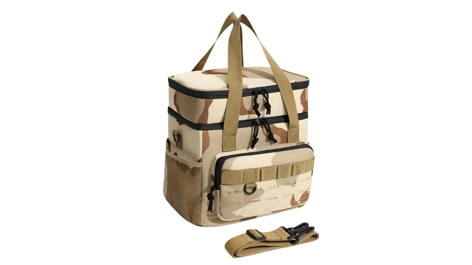 NNETM Large Outdoor Double-Layer Crossbody Bag