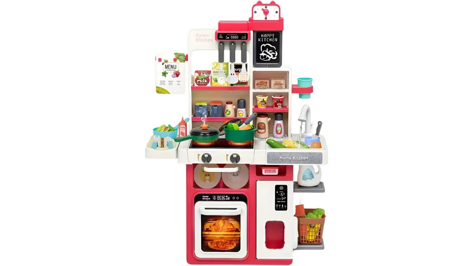 NNETM Kitchen Toy Set for Toddlers with Stove and Sink