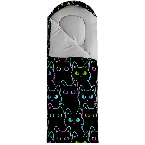 NNETM Cat Camping Sleeping Bag Lightweight Outdoor Quilt