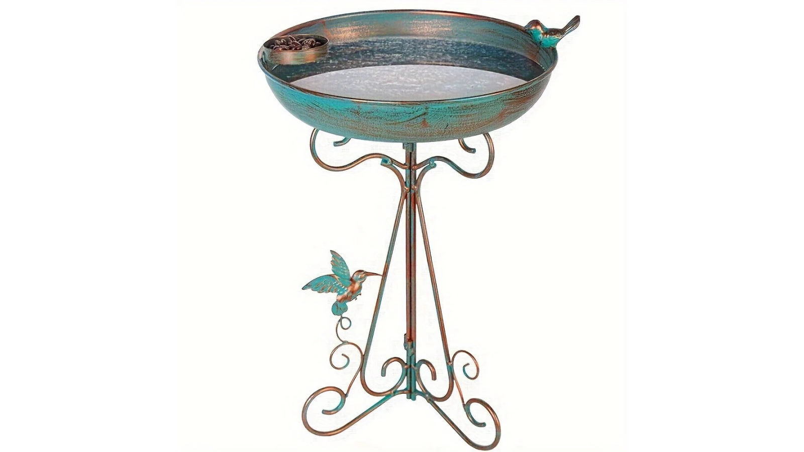 NNETM Bird Bath with Feeder Pedestal