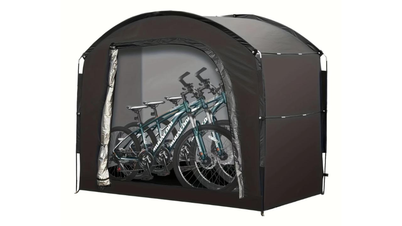 NNETM 4-Bike Waterproof Outdoor Storage Tent Cover