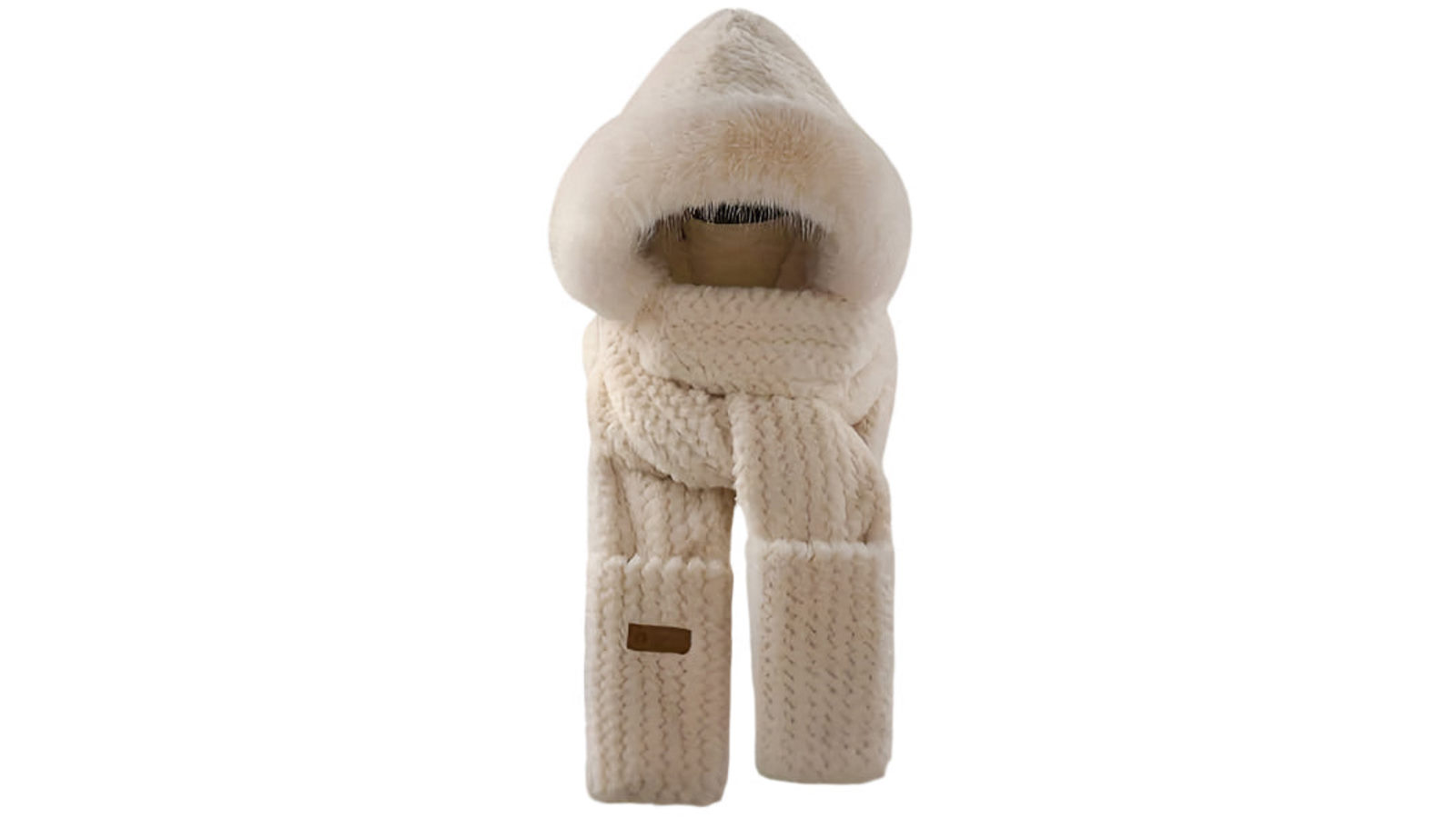 NNETM Women's Winter Plush Hat Scarf Gloves Set