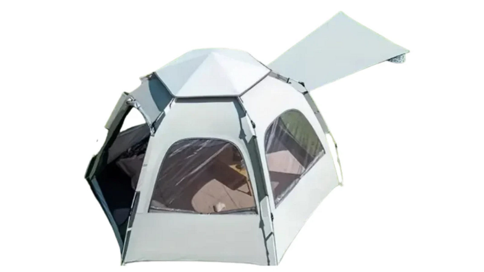 NNETM Hexagonal  6-Person Quick Opening Outdoor Camping Tent