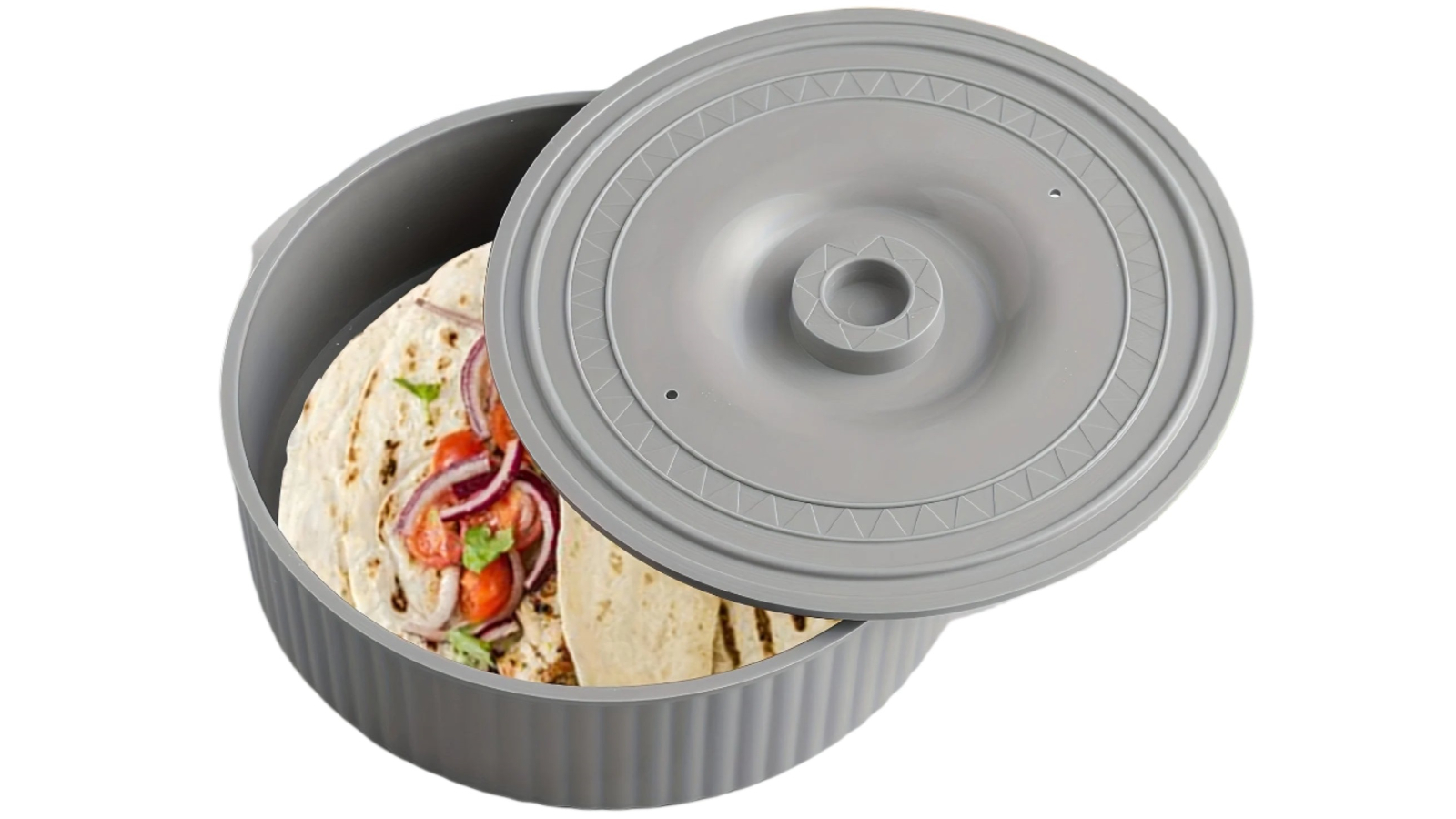NNETM Microwave Safe Tortilla Warmer with Lid