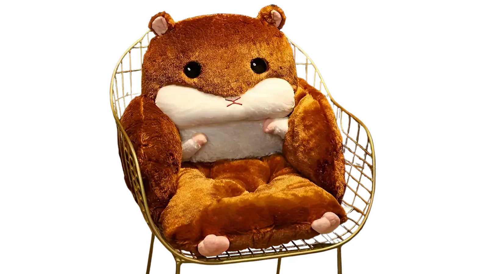 NNETM Hamster Shaped Lazy Sofa Chair with Reading Board