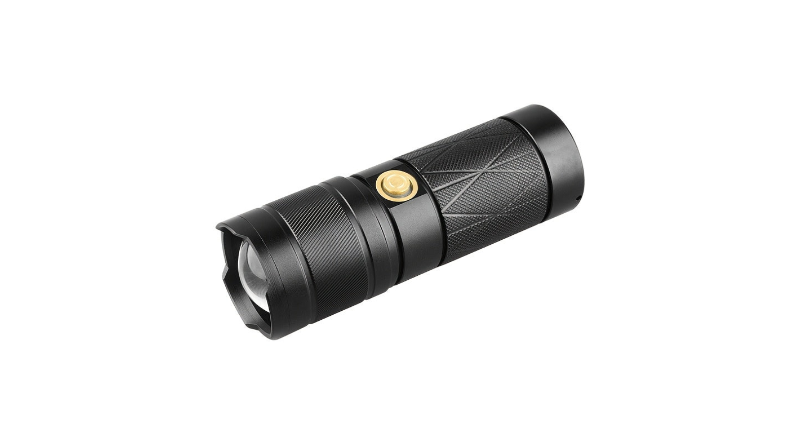 NNETM Rechargeable Zoomable Tactical Flashlight - 8 Modes