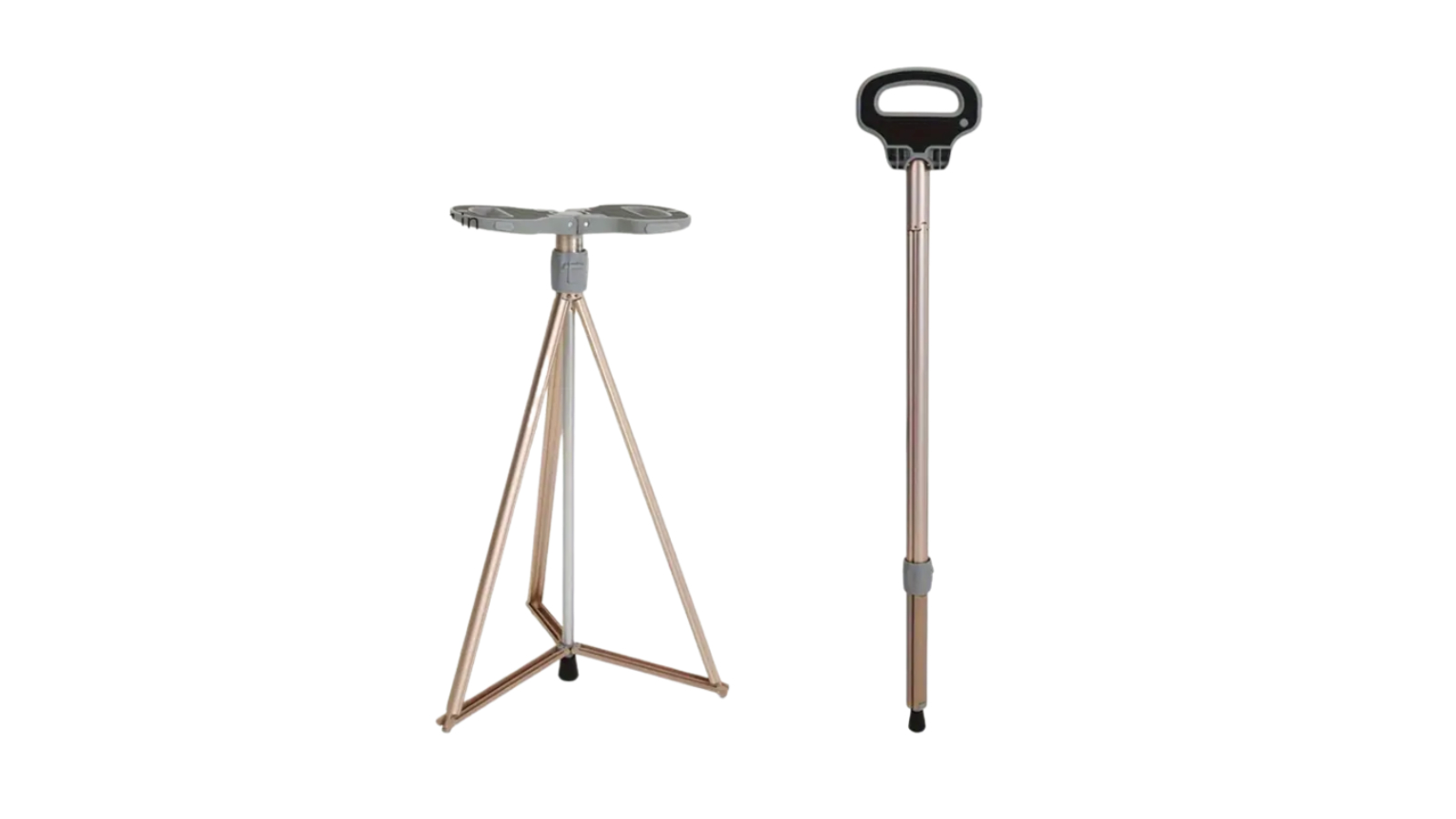 NNETM Portable Trekking Pole with Seat and Lock