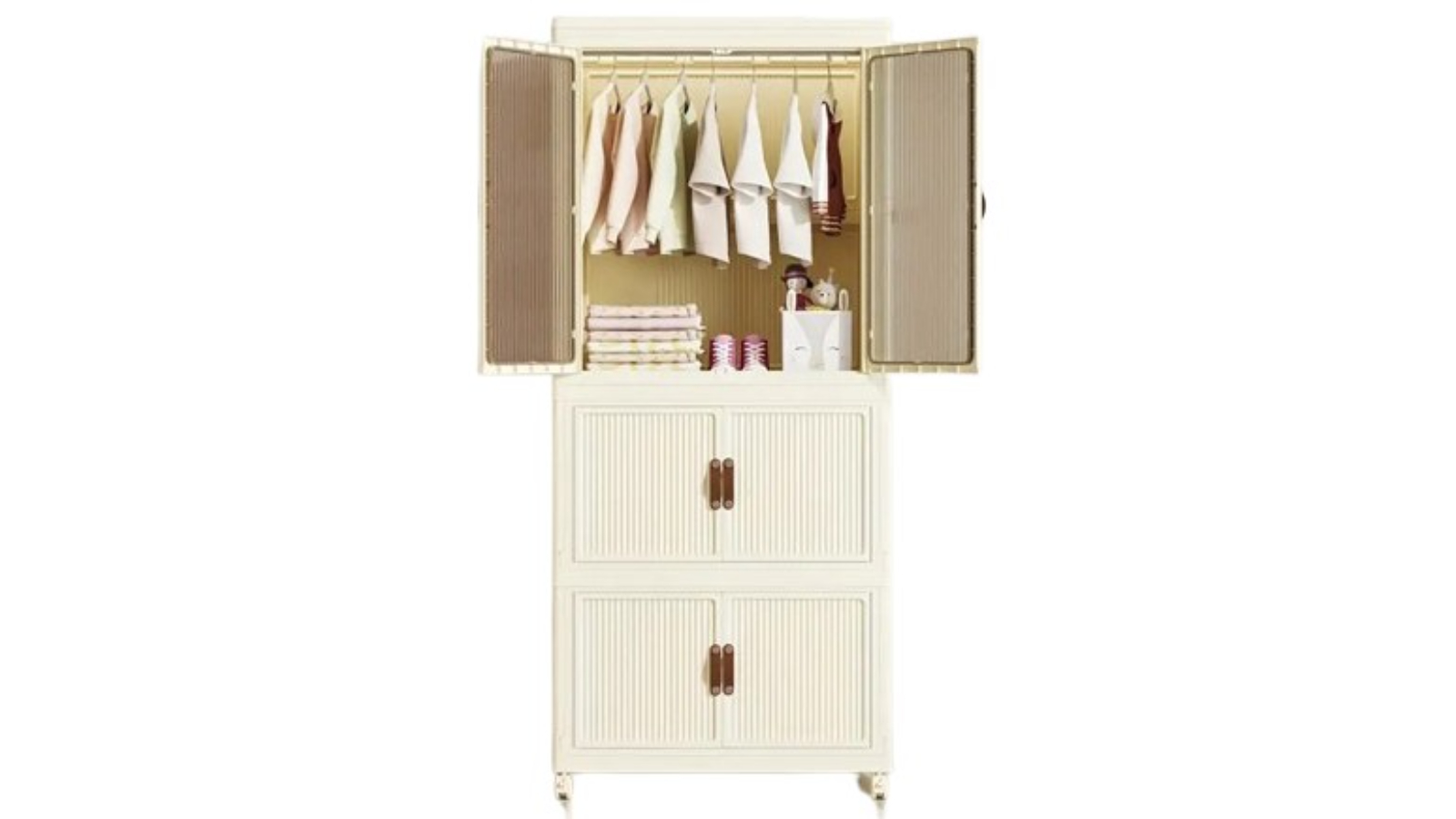 NNETM Foldable Storage Garment Cabinet