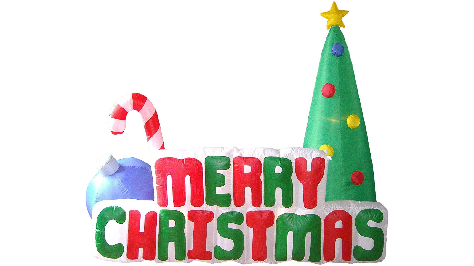 Hisen Inflatable Merry Christmas Tree with Light - 180cm