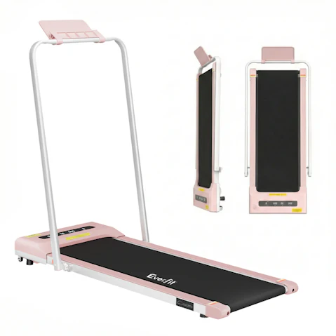 Everfit 38cm Under Desk Electric Walking Pad Treadmill - Pink