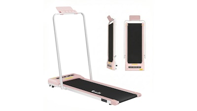 Everfit 38cm Under Desk Electric Walking Pad Treadmill - Pink
