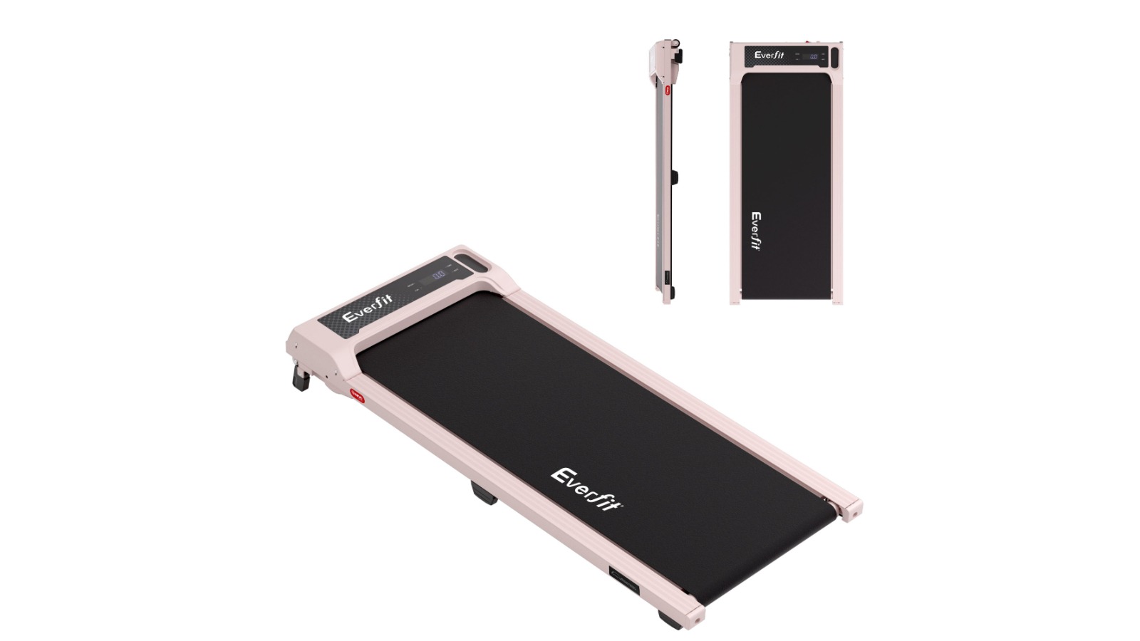 Everfit 3-in-1 Foldable Under-Desk Walking Pads with 12 Percent Incline and Belt - Pink