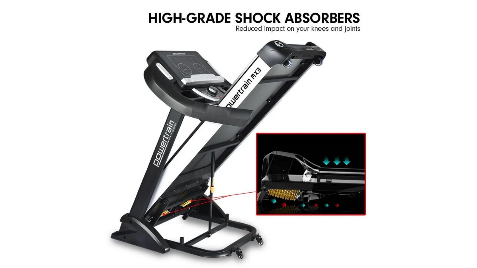 Powertrain MX3 Treadmill Performance Home Gym Cardio Machine Harvey