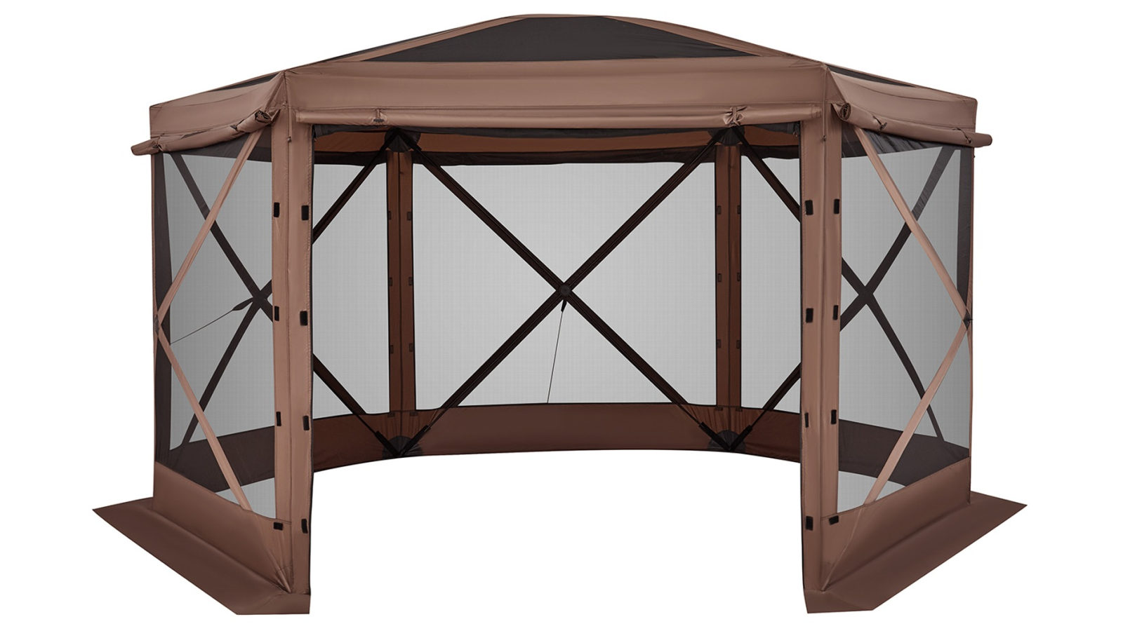 Vevor 6 Side Pop up Gazebo Screen Tent 3.6 x 3.6 m for 6-8 Person Camping Backyard