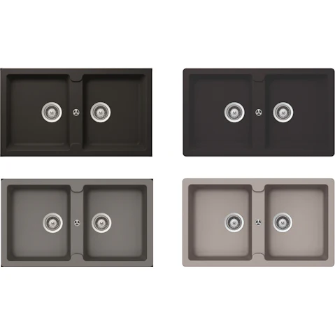 Schock TN200 Typos Double Bowl Sink Undermount