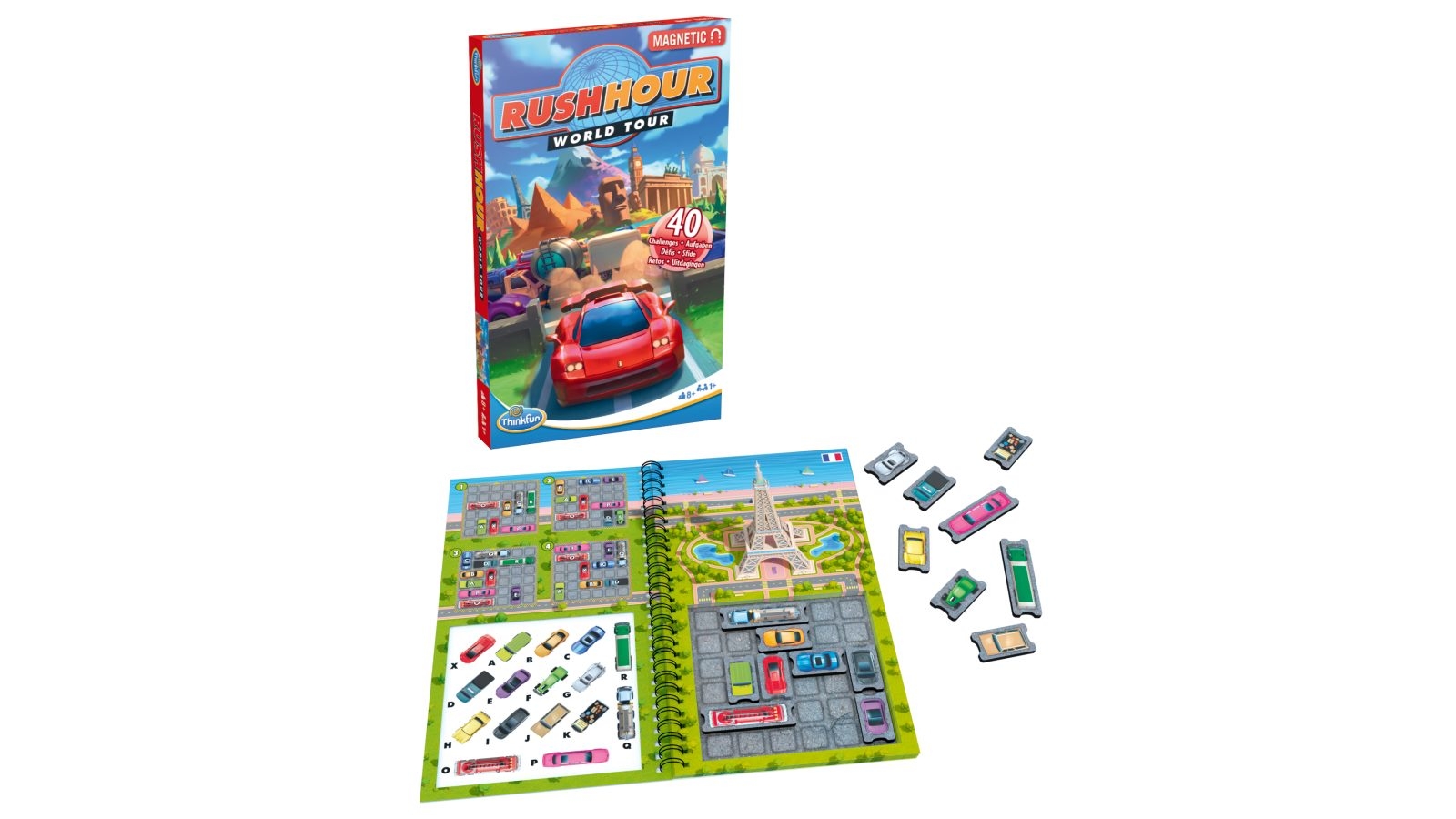 ThinkFun Rush Hour World Tour Travel Puzzle