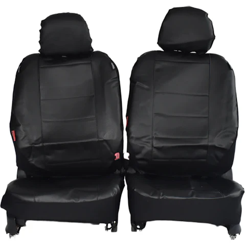 My Car Faux Leather Seat Cover for Nissan Navara Dual Cab 1997-2020 - Black
