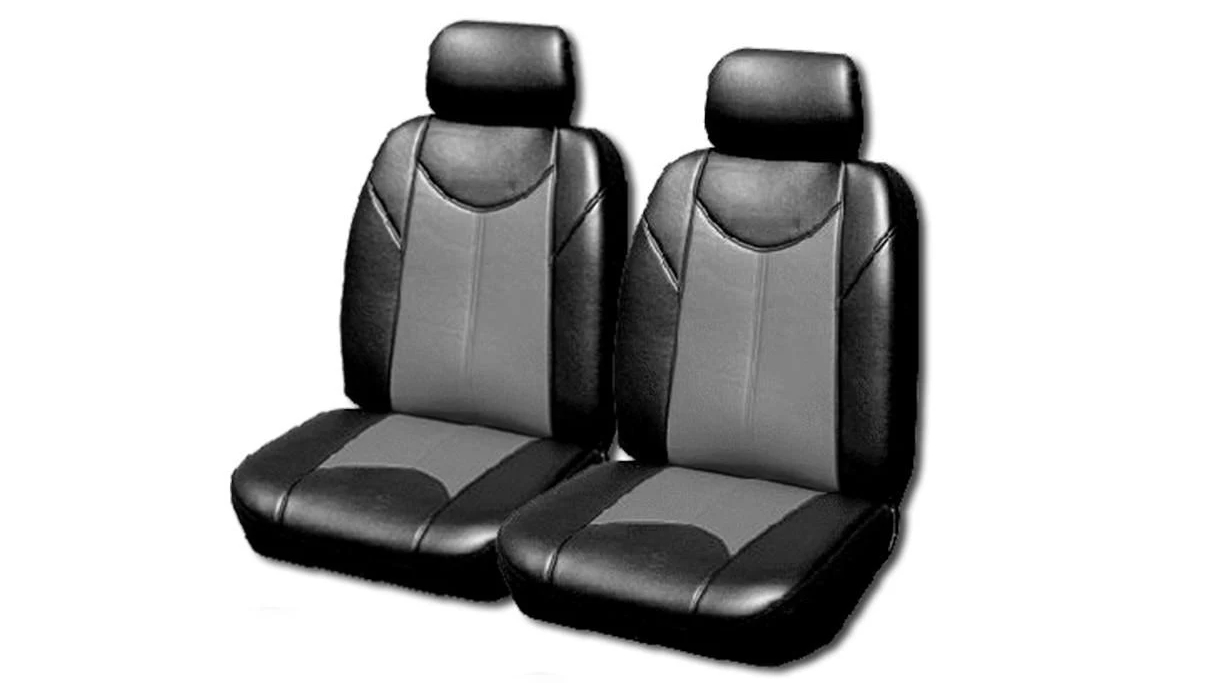 My Car Faux Leather Seat Cover for Nissan Navara D22 Dual Cab 1997-2020 - Grey