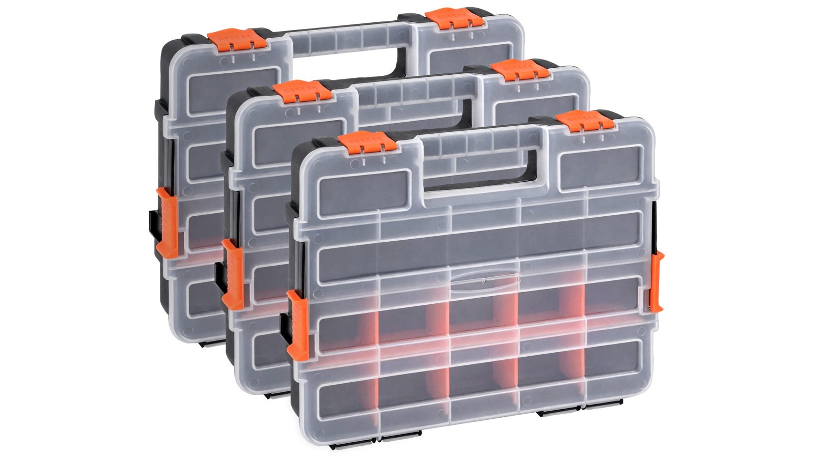 Giantz 3 Pack Tool Box Organizer with Hardware Storage Box for Small Parts