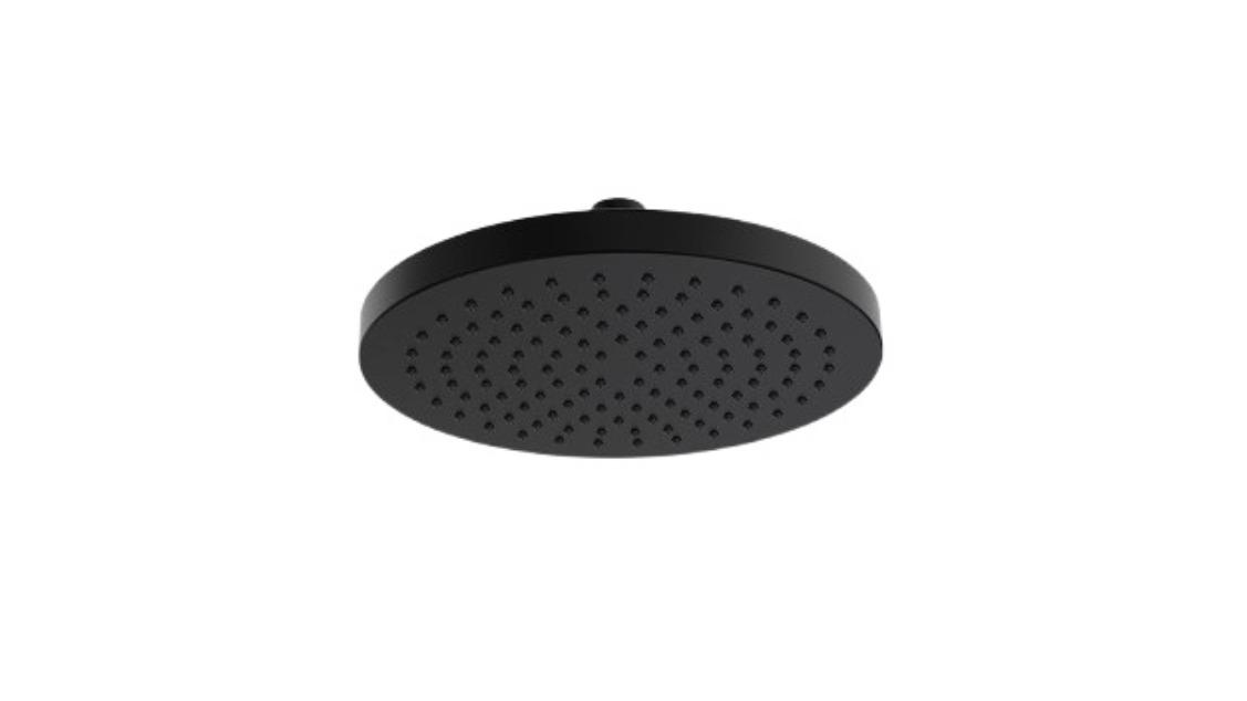 Parisi Tondo 200mm ABS Round Shower Head - Matte Black