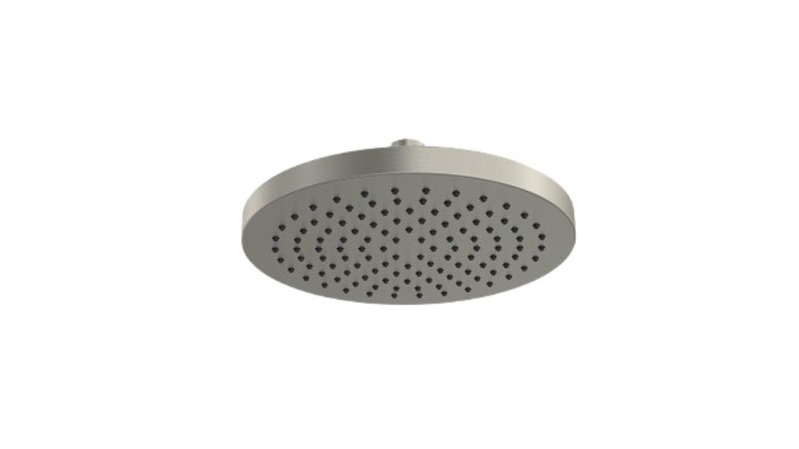 Parisi Tondo 200mm ABS Round Shower Head - Brushed Nickel
