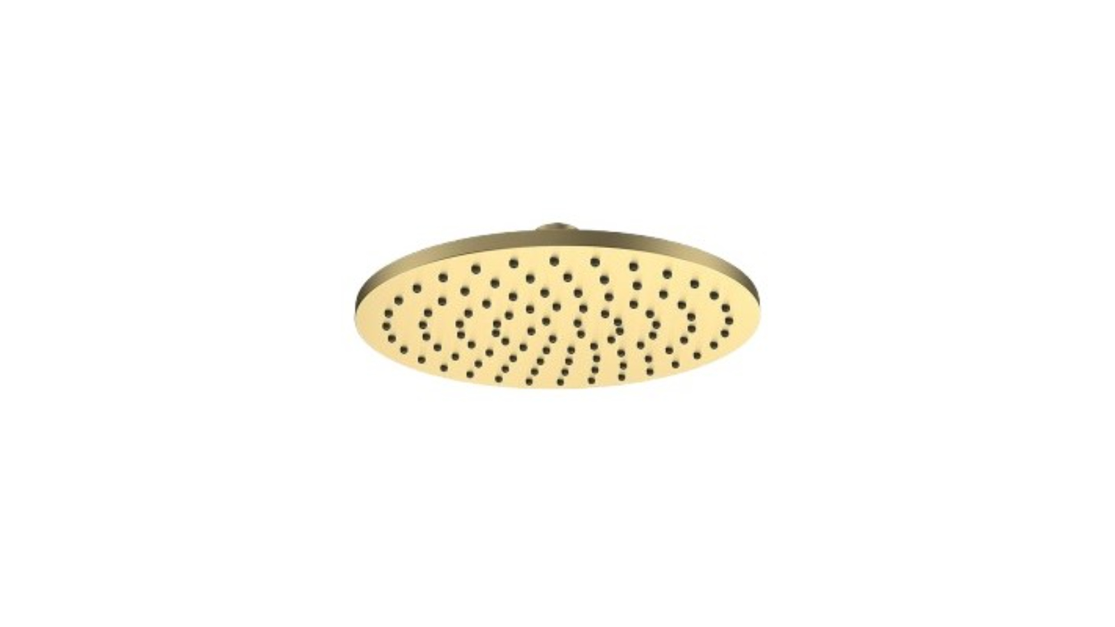Parisi Tondo 200mm Brass Round Shower Head - Brushed Brass