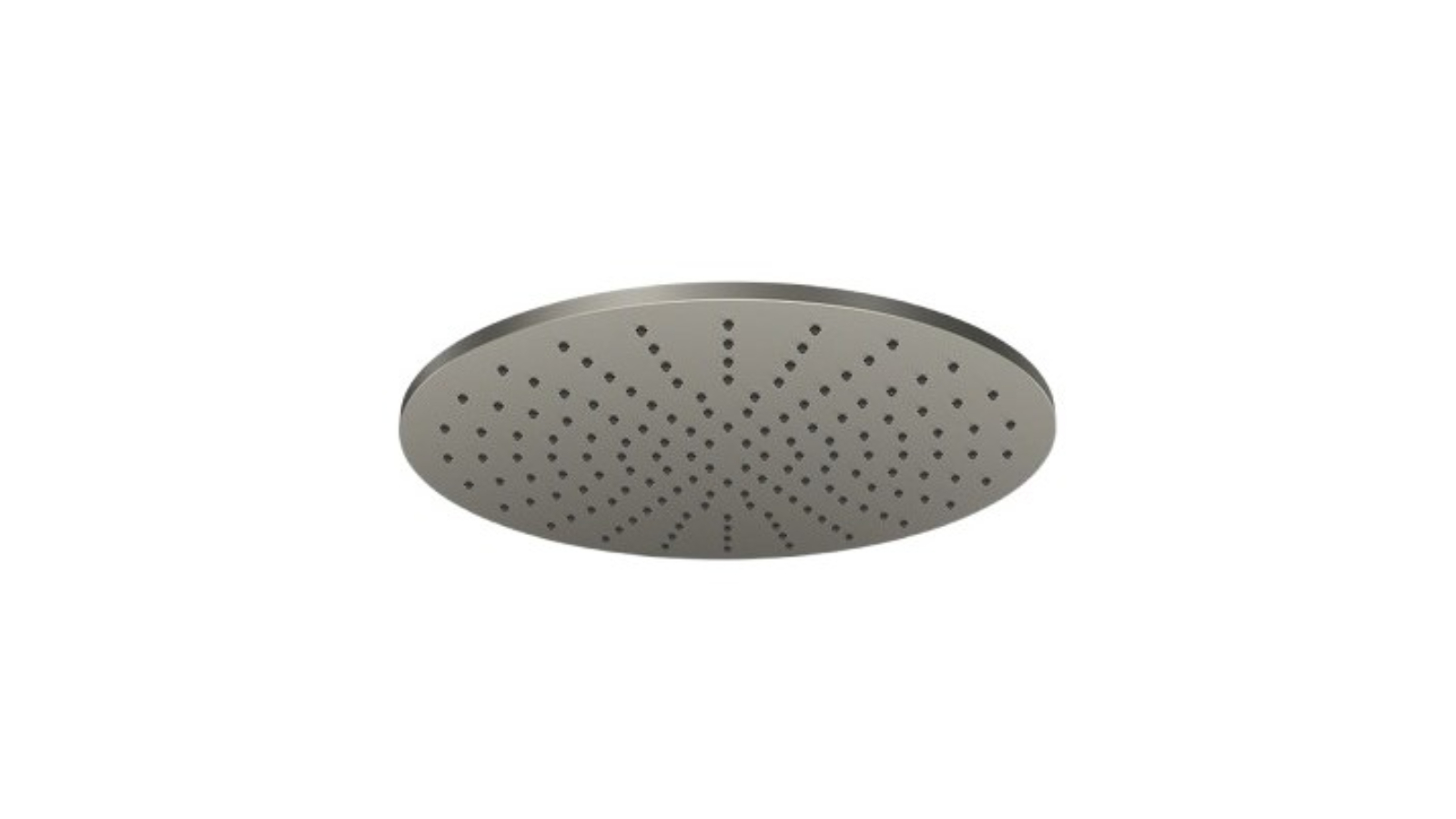 Parisi Tondo 300mm Brass Round Shower Head - Brushed Nickel