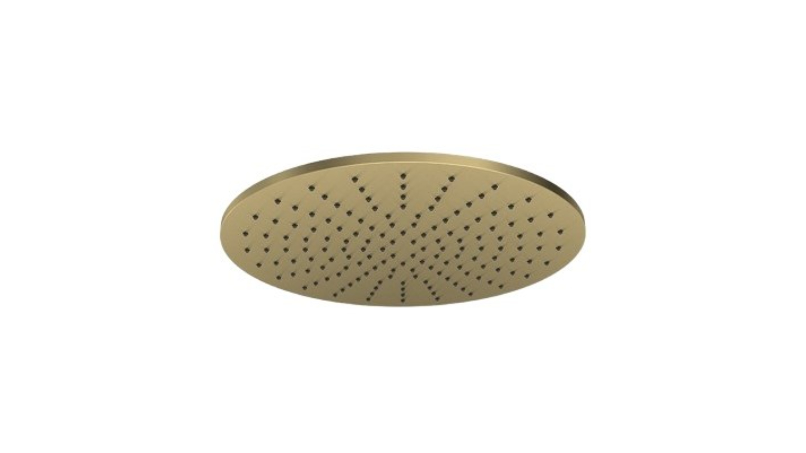 Parisi Tondo 300mm Brass Round Shower Head - Brushed Brass