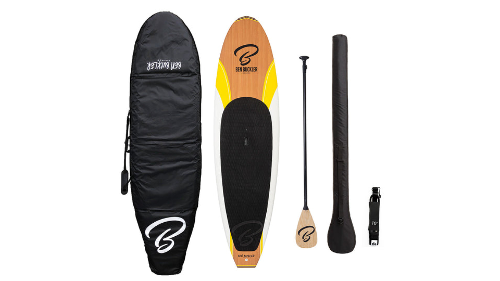 Ben Buckler Boards Toes Nose II Yellow Paddle Board (Full Package) - 10ft
