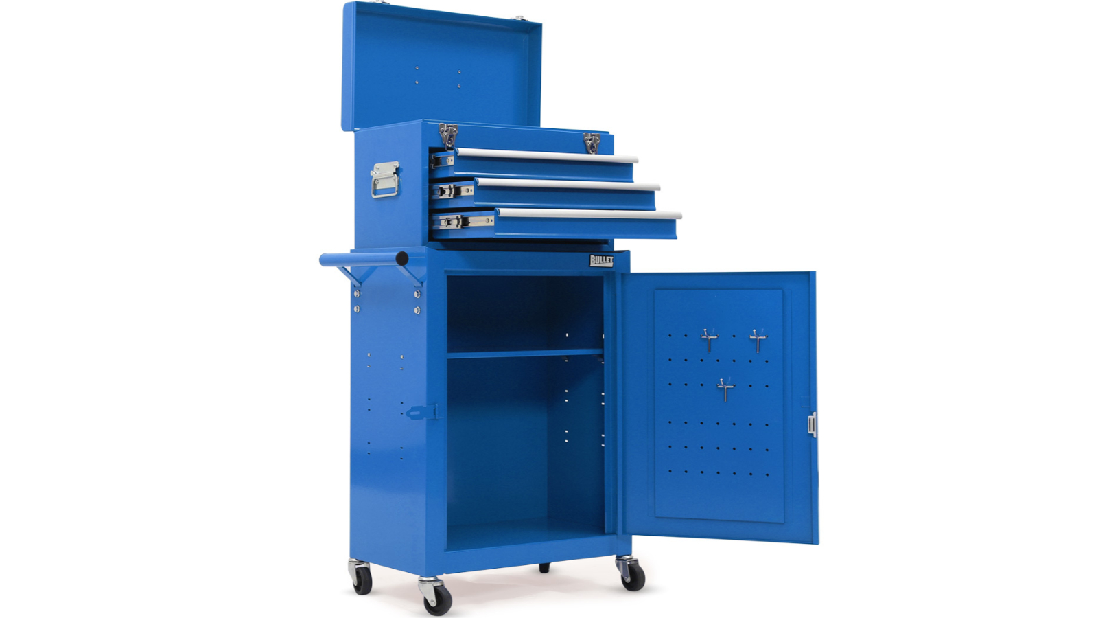 Bullet Pro 3 Drawer Trolley Toolbox Set - Blue