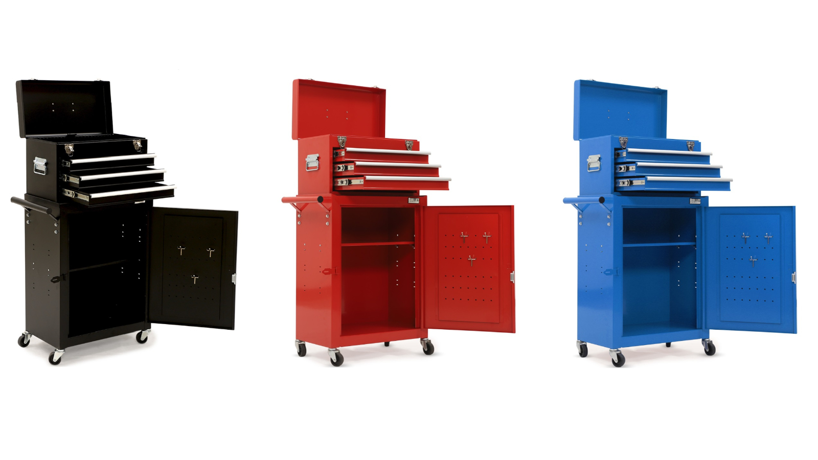Bullet Pro 3 Drawer Trolley Toolbox Set