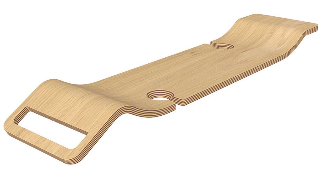 Victoria & Albert Tombolo 11 Contemporary Bath Rack - Oak